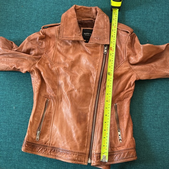 Barneys Originals brown leather jacket - Picture 6 of 6